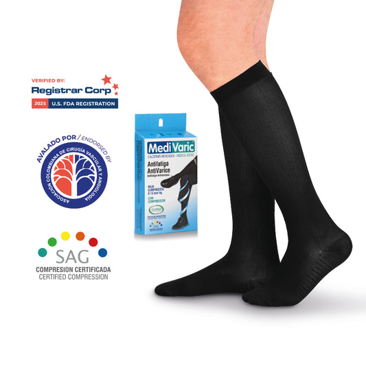 Calcetín para hombre – Compresión baja 8-15mmHg
